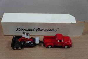 lot 141 image: Eastwood Automobilia Truck, Trailer and Racecar Set