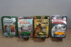 lot 146 image: Field & Stream Die Cast & Remington 1950s Gas Pump Replicas
