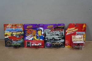 lot 150 image: Johnny Lightning Die Casts - 69 Olds 442, 1963 Mustang II