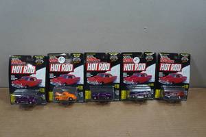 lot 163 image: Racing Champions Hot Rod Die Casts - Willys Coupe, Studebaker, Dodge Ram