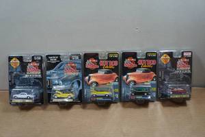 lot 184 image: Racing Champions Die Casts - Chevy Corvair, Mustang, Ford Sedan, Bel Air