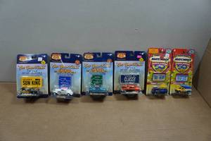 lot 193 image: Die Casts - Chevy Bel Air, Cadillac, Hudson Hornet, Ford Coupe