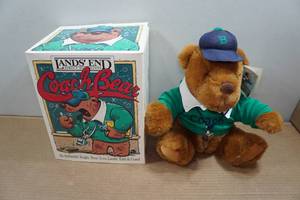 lot 221 image: Lands End Stuffed Limited Edition Stuffed Bear - Coach Bear