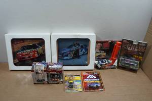 lot 287 image: Nascar Collectibles - Clocks, Die Casts, Bobblehead