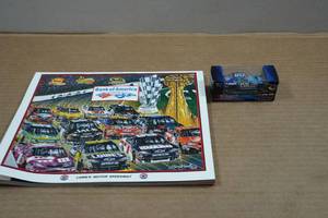 lot 292 image: 2008 Bank of America 500 Race Program and Die Cast Car