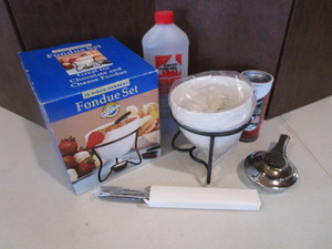 lot 23 image: Fondue Set, Sterno, Burner