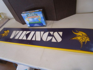 lot 29 image: Mn Vikings Sign & Inflatable