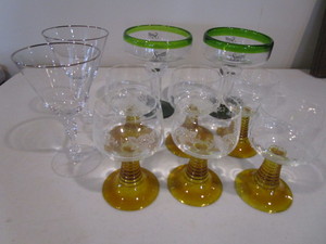 lot 58 image: Vintage Wine & Tequila Glasses