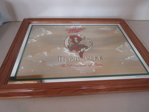lot 84 image: Miller High Life Mirror