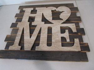 lot 99 image: Wooden Wall Art