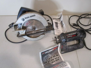lot 104 image: B&D Circular Saw, Roto Zip