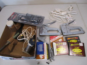 lot 109 image: Stapler, Solder Irons, Engraver