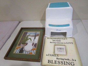 lot 124 image: Still-life, Print, Stool