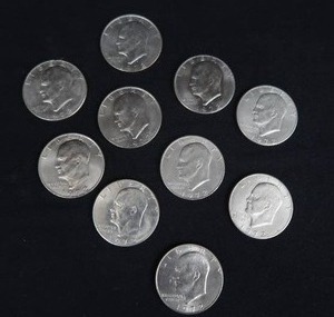 lot 84 image: EISENHOWER DOLLARS
