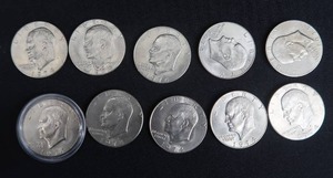 lot 93 image: EISENHOWER DOLLARS