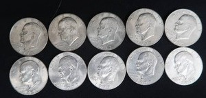 lot 97 image: EISENHOWER DOLLARS