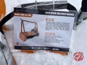 lot 341 image: Wolverine Dum-26-73W 60 Drum Mulcher