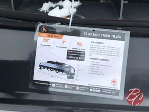 lot 356 image: Wolverine TL-12-72W 72 Skid Steer Tiller