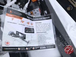 lot 358 image: Wolverine S8M-12-72W Skid Steer Sickie Bar Mover