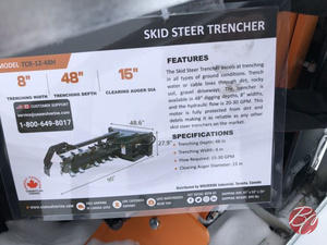 lot 361 image: Wolverine TCR-12-48H Skid Steer Trencher