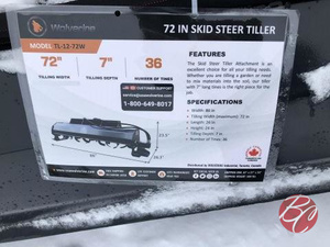 lot 383 image: Wolverine TL-12-72W 72 Skid Steer Tiller