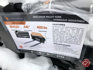 lot 385 image: Wolverine PFA-11-3300G Skid Steer Pallet Fork