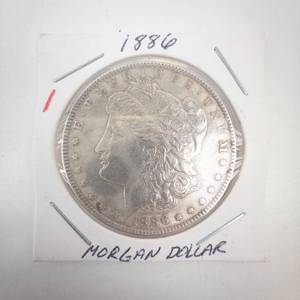lot 1 image: 1886 Morgan Dollar