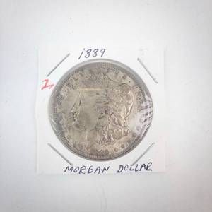 lot 2 image: 1889 Morgan Dollar