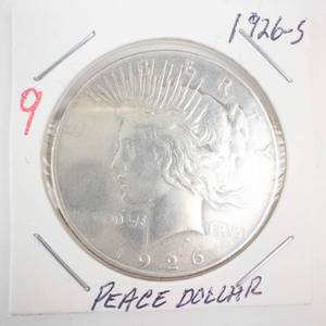 lot 9 image: 1926-S Peace Dollar