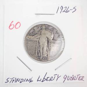 lot 60 image: 1926-S Standing Liberty Quarter