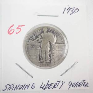 lot 65 image: 1930 Standing Liberty Quarter