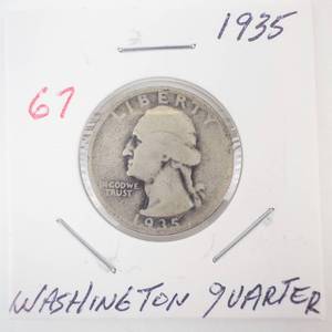 lot 67 image: 1935 Washington Quarter