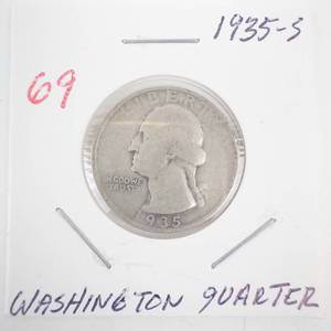 lot 69 image: 1935-S Washington Quarter