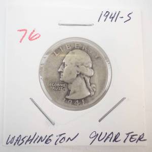 lot 76 image: 1941-S Washington Quarter