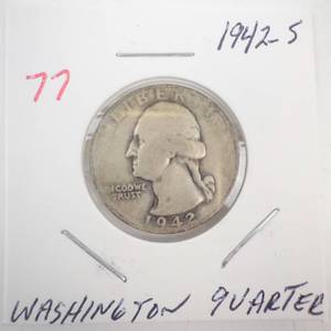 lot 77 image: 1942-S Washington Quarter
