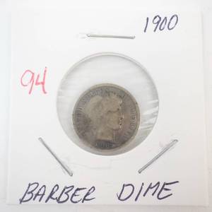 lot 94 image: 1900 Barber Dime