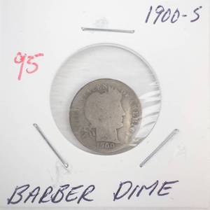 lot 95 image: 1900-S Barber Dime