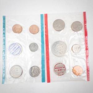 lot 174 image: 1968 P  D 40% silver uncirculated Mint Set