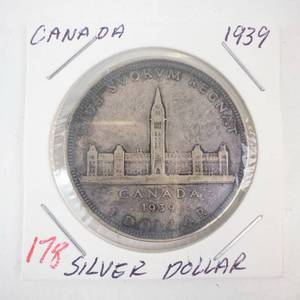 lot 178 image: 1939 Canadian Silver Dollar