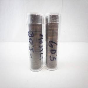 lot 264 image: 2) rolls of Canadian pennies 1 roll mostly from the 30s and 40s the other from the 60s