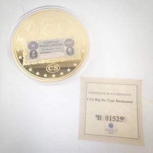 lot 315 image: CSA Big Six Type Banknotes Coin - American Mint
