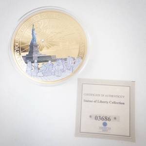 lot 318 image: Statue of Liberty Commemorative Coin - American Mint