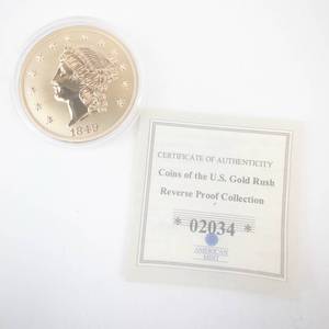 lot 324 image: Copy 1849 Liberty Head $20 Gold Double Eagle - American Mint
