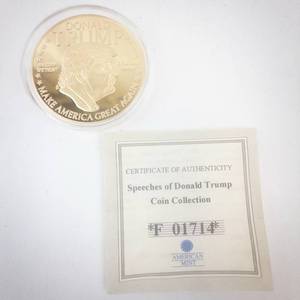 lot 325 image: Speeches of Donald Trump Coin by American Mint
