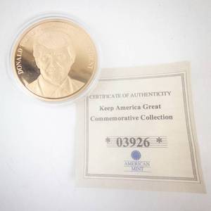 lot 331 image: Presidential Commemorative Coin - Keep America Great Collection - American Mint