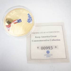 lot 332 image: Commemorative Coin - Keep America Great Commemorative Collection by American Mint