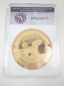 lot 341 image: Commemorative Medallion - Apollo 11 50th Anniversary Archival Collection