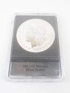 lot 344 image: 1889-CC Morgan Silver Dollar - Carson City Mint (Private Mint Limited Edition)