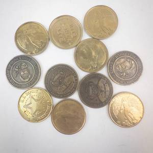 lot 347 image: Assorted Commemorative Coins & Tokens - Marines & Toys for Tots