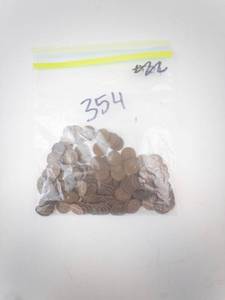lot 354 image: Wheat Pennies - Lincoln Cent 1 lb Bag. CHECK DISC
